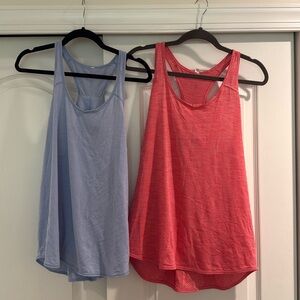 TWO Lululemon tanks, size 10